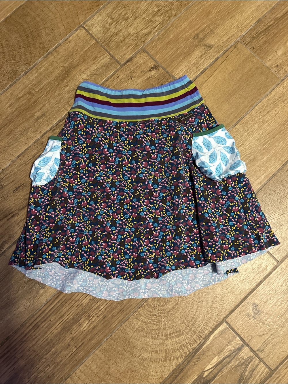 Matilda Jane Multicolor Floral Skirt with Contrast Pockets